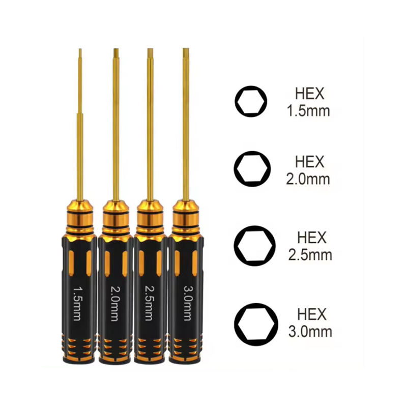 4pcs Hex Screw Driver Set Tita - Rc Helicopter Tool Kit 评论和价格
