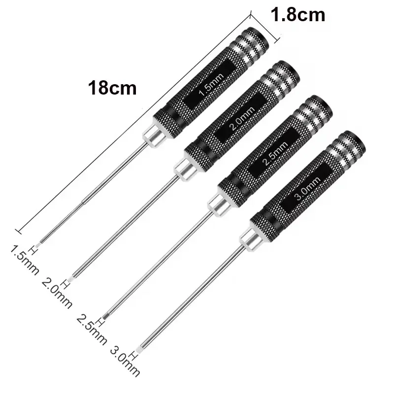 Hex Driver Set 1.5/2.0/2.5/3.0 - Rc Helicopter Tool Kit 评论和价格