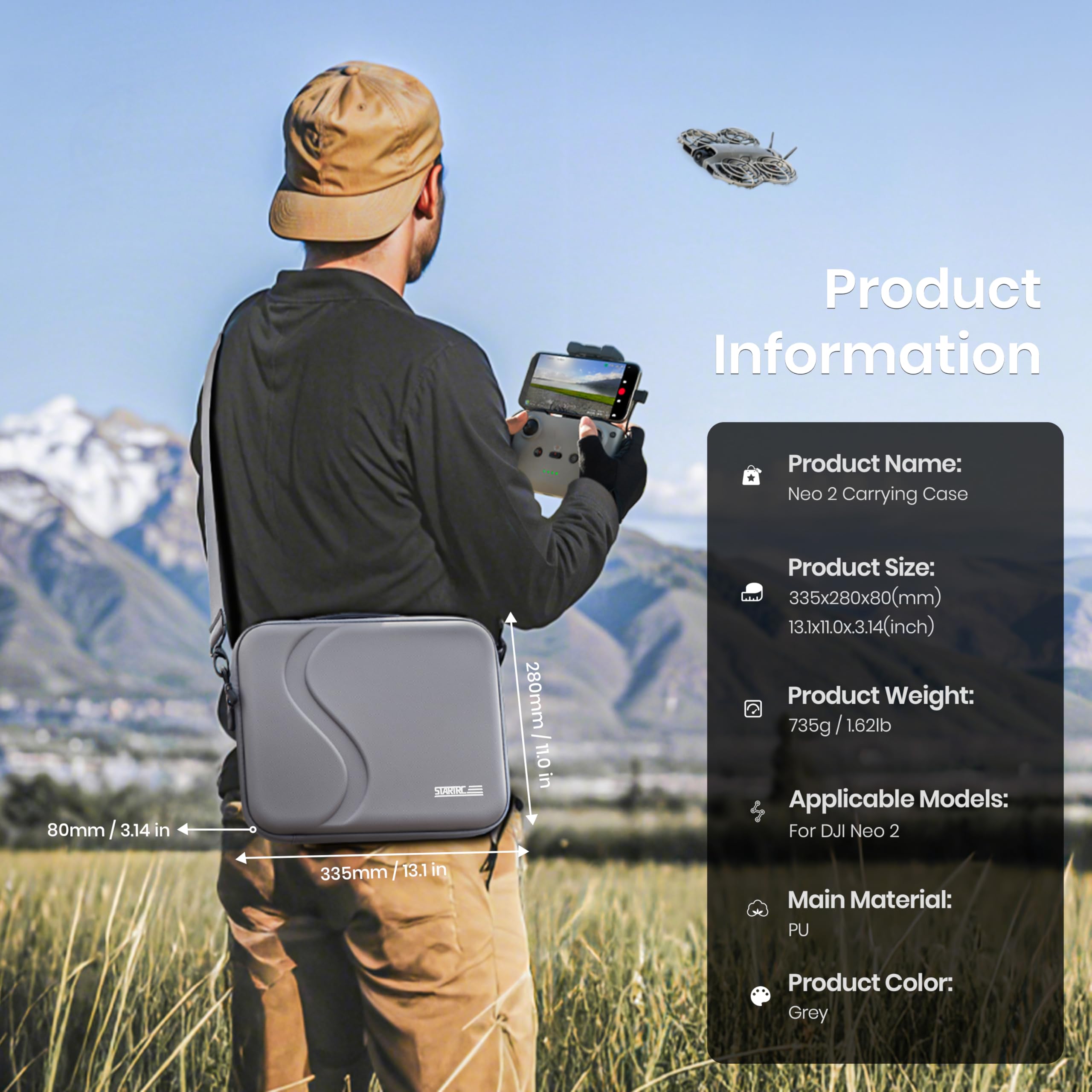 Carrying Case for DJI Neo 2 Ac - Rc Helicopter Bag 评论和价格