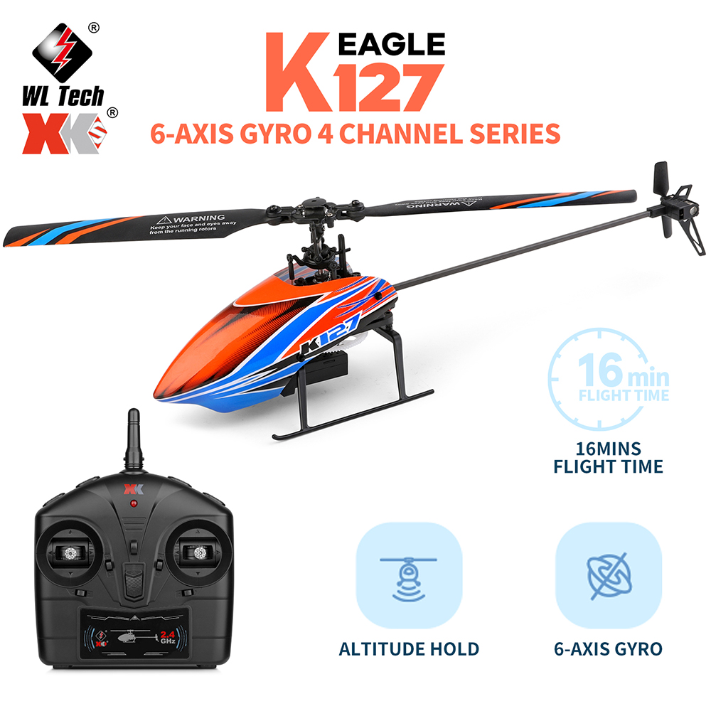 WLtoys XK K127 2.4G 4CH 6-Aixs - Rc Helicopter Nitro 评论和价格