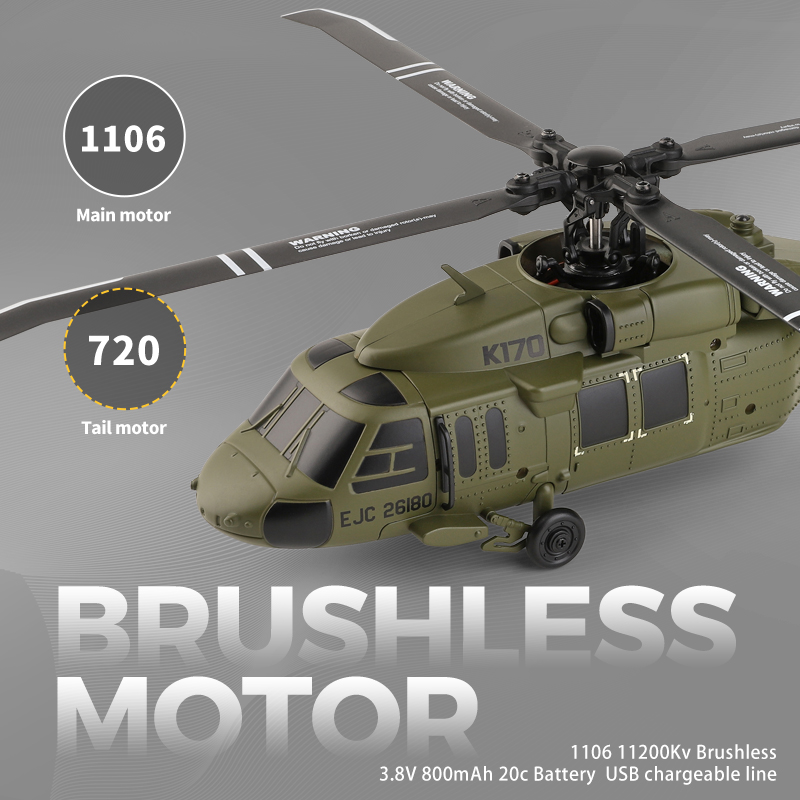 UH-60L Brushless RC Helicopter - Rc Helicopter Gyro 评论和价格