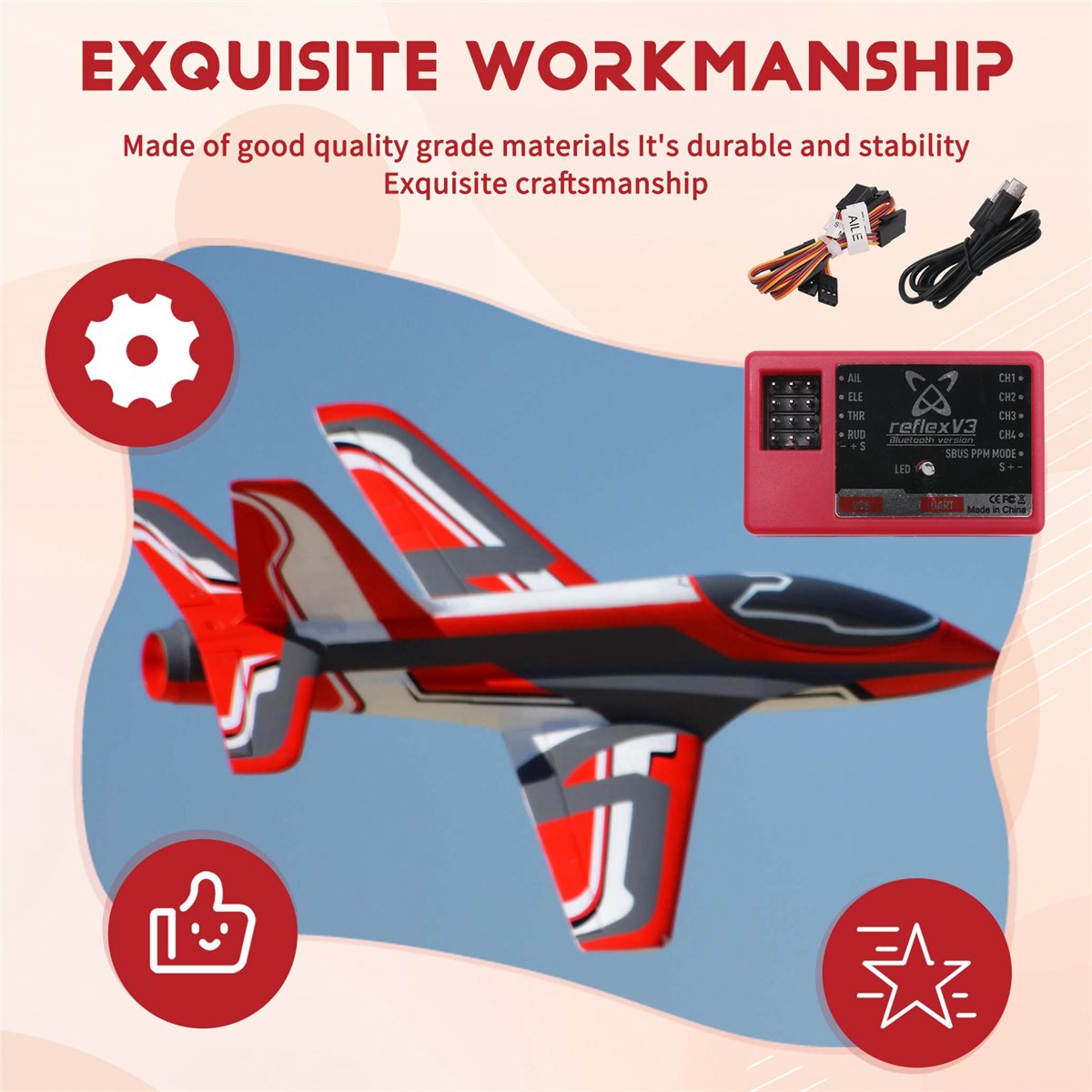 goodede For FMS Reflex V3 Flig - Rc Helicopter Gyro 评论和价格